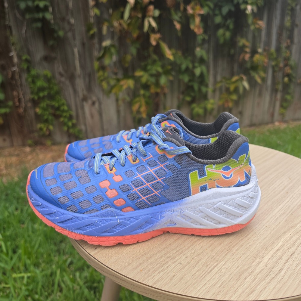 Hoka One One Huaka Blue Coral Running Shoes Sneakers Womens 7 30109033 - Picture 4 of 10